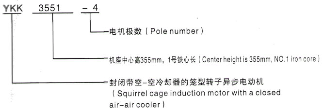 YKK系列(H355-1000)高压青州三相异步电机西安泰富西玛电机型号说明
